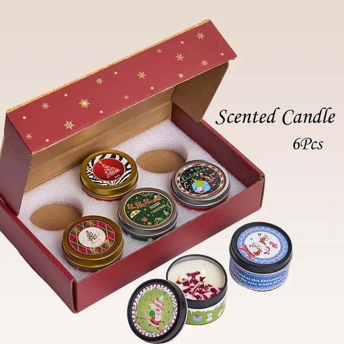 Ensemble de bougies parfumées de noël