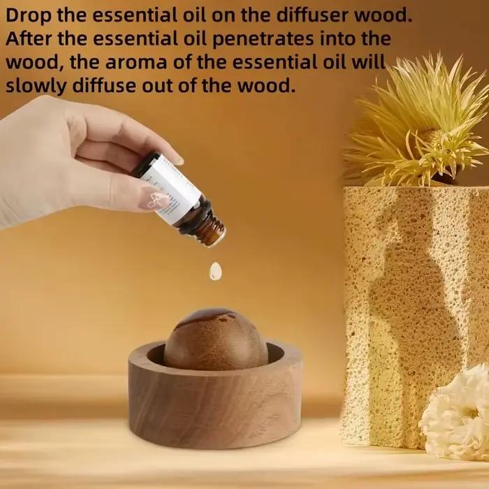 Diffuseur d'huiles essentielles pour voiture et maison - Fabriqué en bois