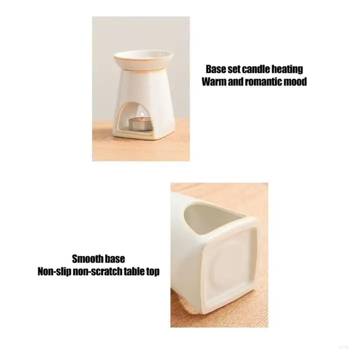 Brûleur d'huiles essentielles en céramique pour purifier l'air et créer une ambiance relaxante à la maison ou au bureau occasions spéciales-decoration-atmosphère-romantique