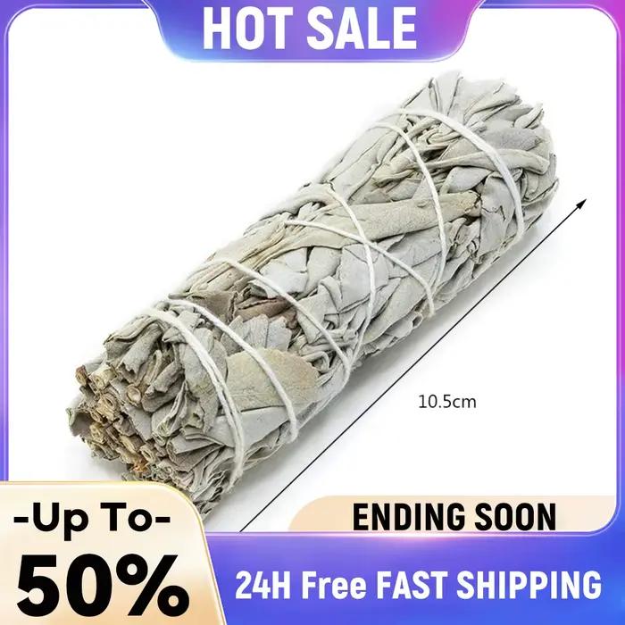 Bâtons d'encens de sauge blanche pour purification et nettoyage de la maison, aromathérapie portable