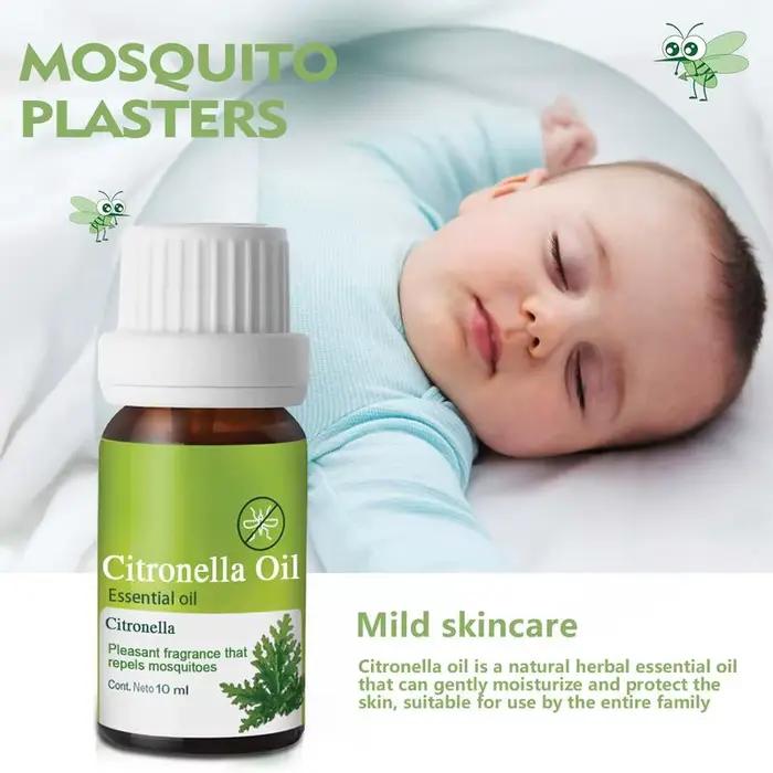 Huiles naturelles de citronnelle, parfum agréable, diffuseur d'huile essentielle de citronnelle, huile essentielle aromatique, répulsif contre les moustiques, 10ML