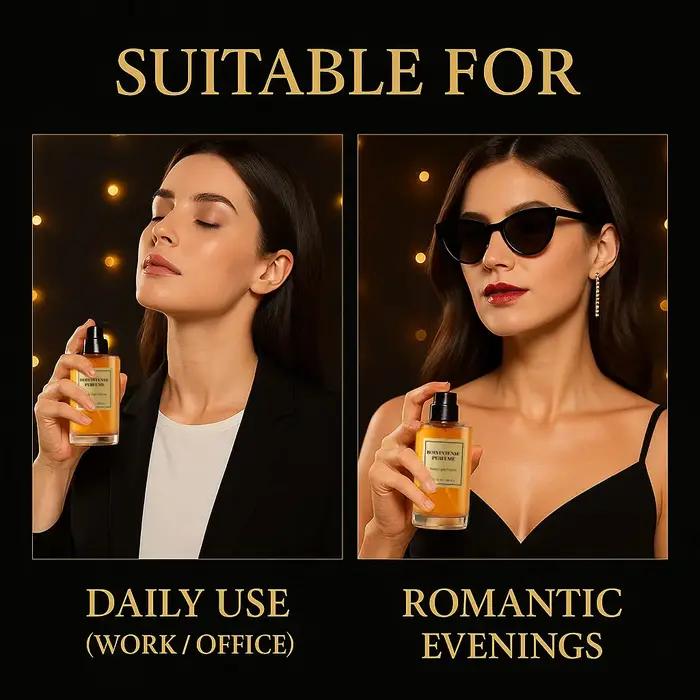 Bois Parfum Intense 50ml Eau de Parfum pour Hommes Notes Woody Iris Encens Honey Parfum de Luxe Longue Durée Occasions Spéciales