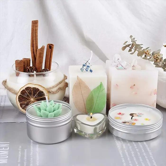 Bougies en cire de soja naturelle pour la fabrication de bougies
