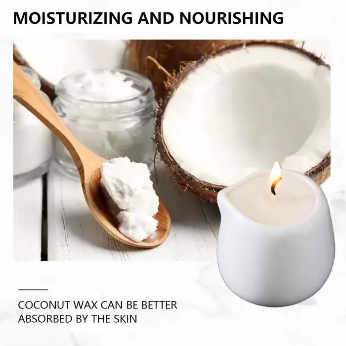 Bougie d'huile de massage naturelle parfumée fruitée faible chaleur hydratante luxe naturel apaisante pour maison et journée occassions spéciales
