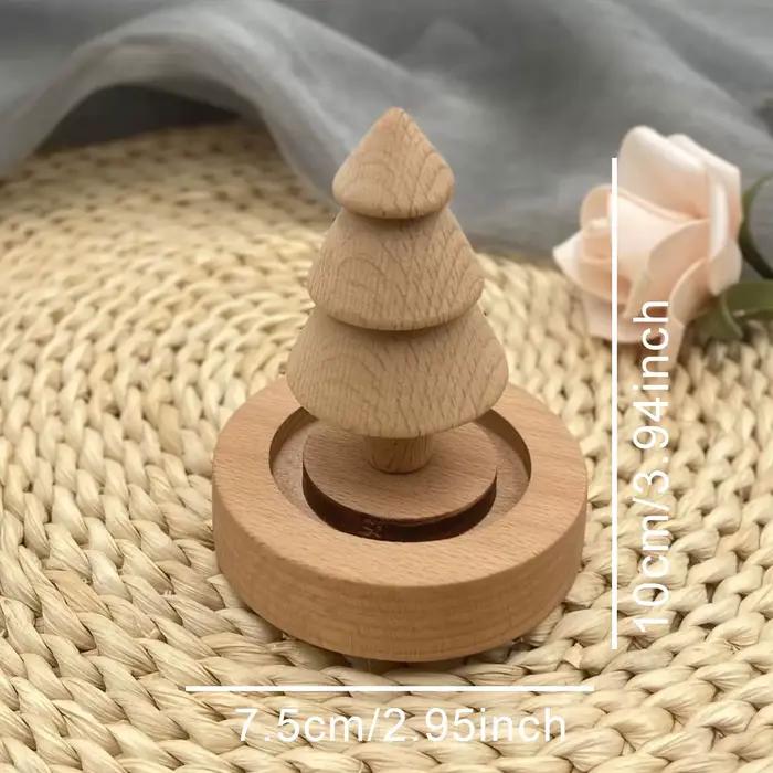 Mini diffuseur d'huiles essentielles en bois, Design d'arbre de noël, décoration de voiture, chambre