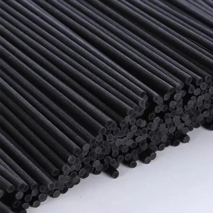 Bâtonnets diffuseurs en rotin noir, 50 pièces, L19/22/25/30/40cm D3/4/5mm, bâtonnets de remplacement pour huile essentielle d'aromathérapie