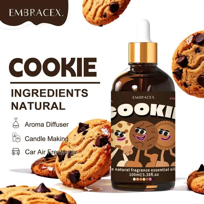 Huile essentielle parfumée pour biscuits, 100ml, parfum longue durée, pour la fabrication de bougies