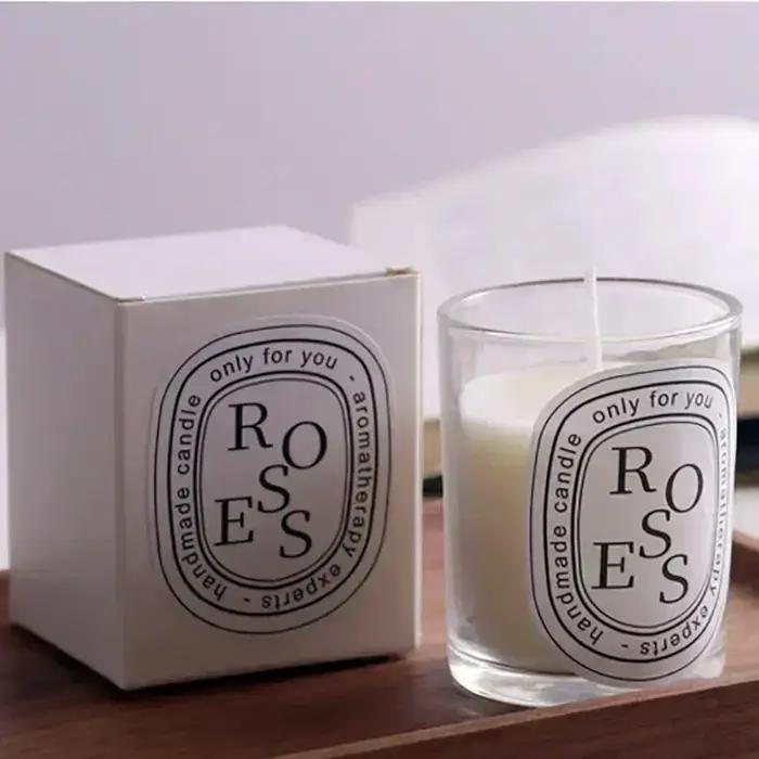 Bougie d'aromathérapie romantique transparente