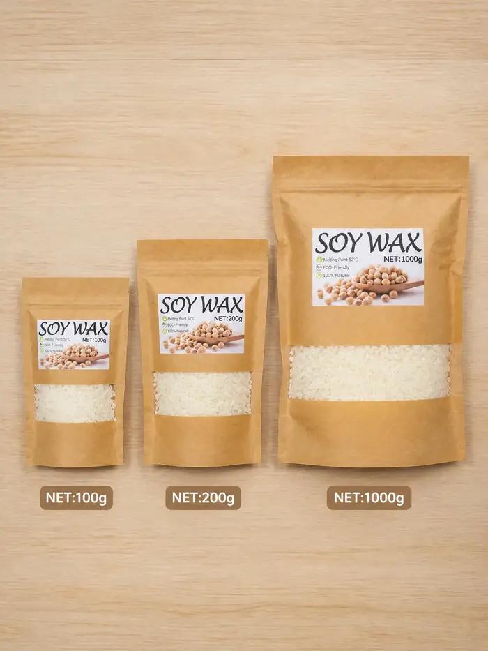 1000g de cire de soja naturelle pure pour la fabrication de bougies DIY - Matières premières idéales