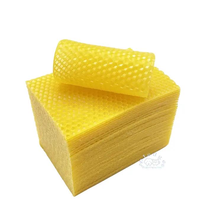 Feuille de nid d'abeille en cire d'abeille Pure