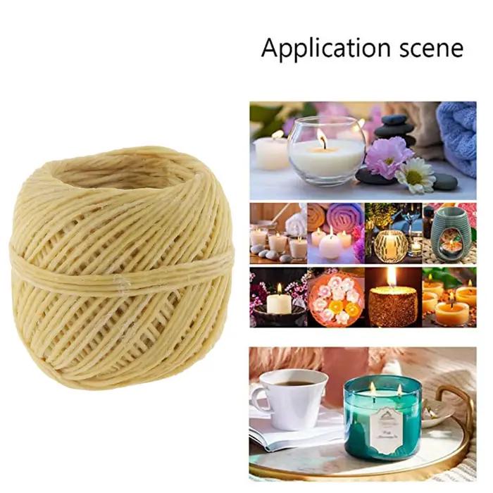 1 rouleau de mèches de cire d'abeille 33 pieds
