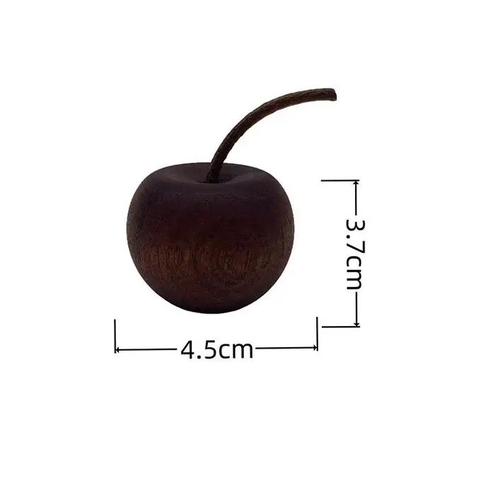 ♫ Diffuseur d'huiles essentielles en bois en forme de pomme, bâton d'aromathérapie décoratif en bois de Sapele, diffuseur de parfum adapté à la maison B