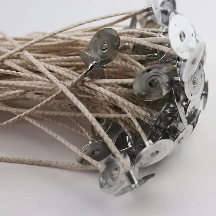 Mèches de bougie sans fumée pour cire de soja, gel ou paraffine, 103 pièces, noyau en pur coton, pour fabrication artisanale et cadeaux personnalisés