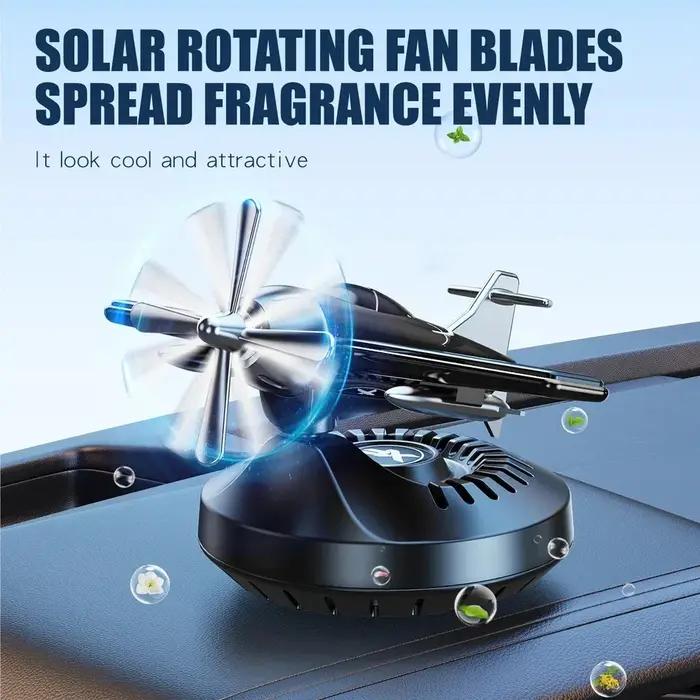 Diffuseur de parfum d'avion à hélice rotative à 360 degrés à énergie solaire