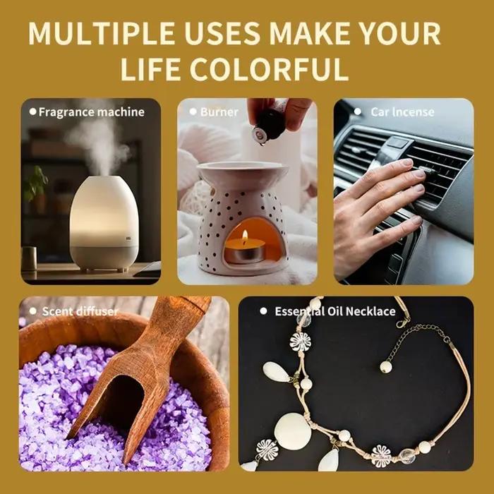 15 Huiles Parfumées Solubles dans l'Eau - Huile d'Aromathérapie 10ml pour Diffuseur