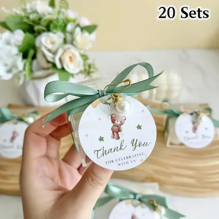 Lot de 10/20 bougies à bulles, cadeaux pour invités de baby shower, révélation du sexe, souvenir de baptême, décoration de fête esthétique