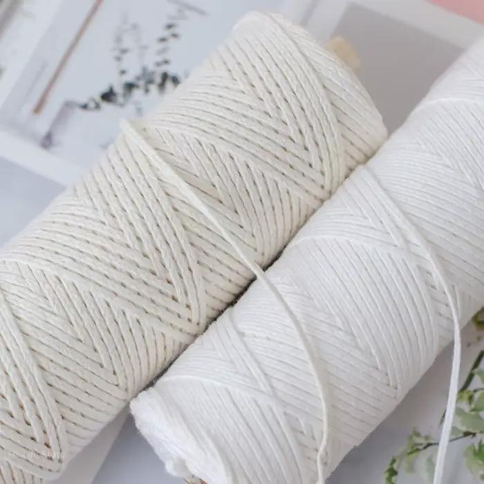 Mèches de bougie tissées en coton pour fabrication de bougies faites à la main, avec plusieurs couleurs et épaisseurs pour diverses tailles de bougies occasions spéciales et intérieur