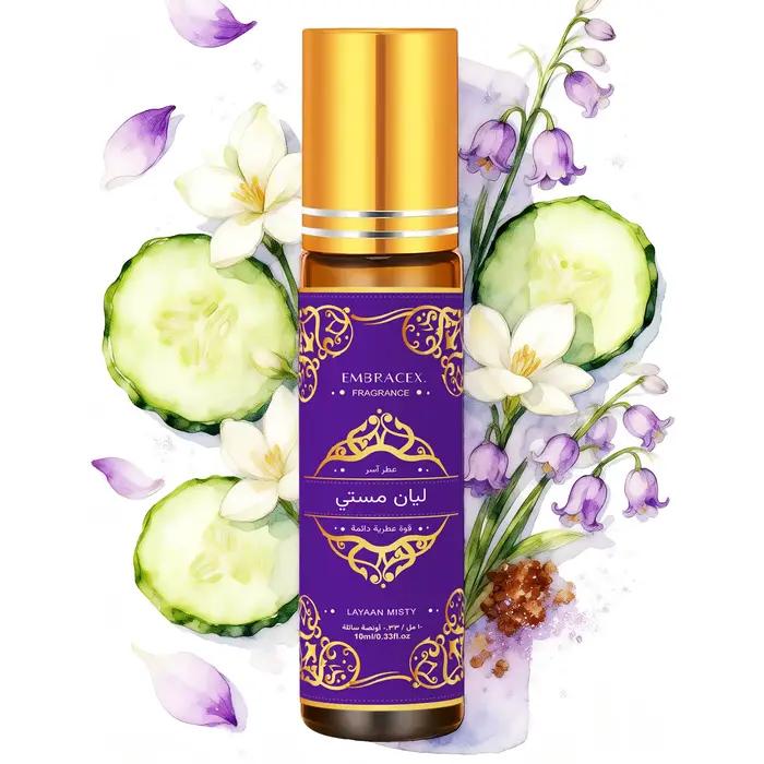 10ml Layaan Misty Roller Fragrance Oils - Cadeau Layaan Misty pour l'Aïd al-Fitr - Parfum longue dur
