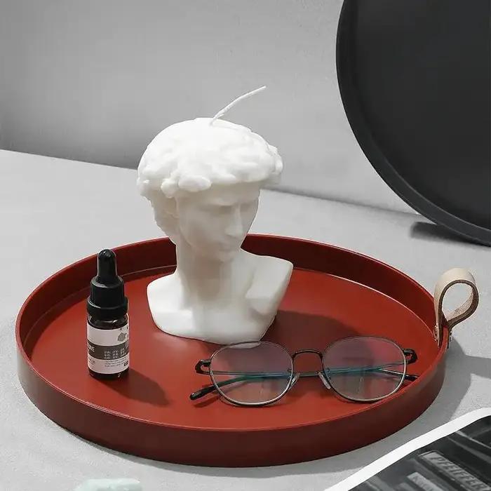 Bougies parfumées en cire de soja style nordique rouge pour la décoration intérieure et les occasions spéciales