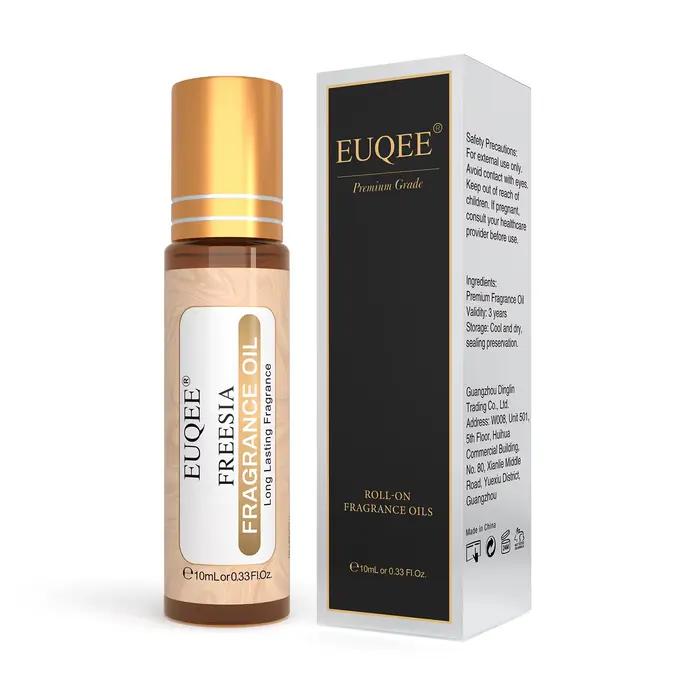 EUQEE – ensemble d'huiles parfumées série fleurs, 6 pièces, 10ml, Magnolia japonaise, orchidée noire, gardénia, thé vert, Freesia, muguet