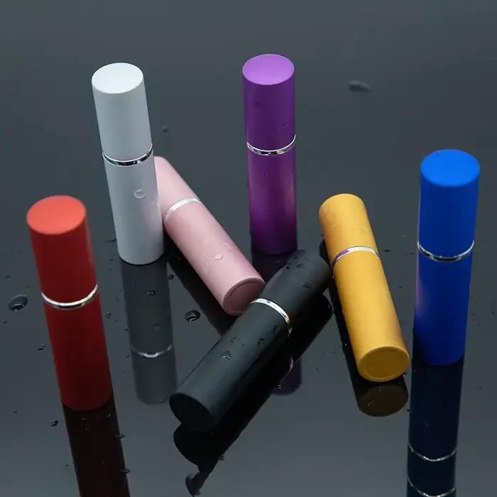 Flacon rechargeable en aluminium et verre pour parfum mini atomiseur verre voyage 5ml 7 pièces pour usage quotidien et voyage