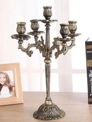 Chandelier Noble européen en fer sculpté Style européen pour Anniversaire Fêtes Familiales Soirées Intimes Occasions Spéciales