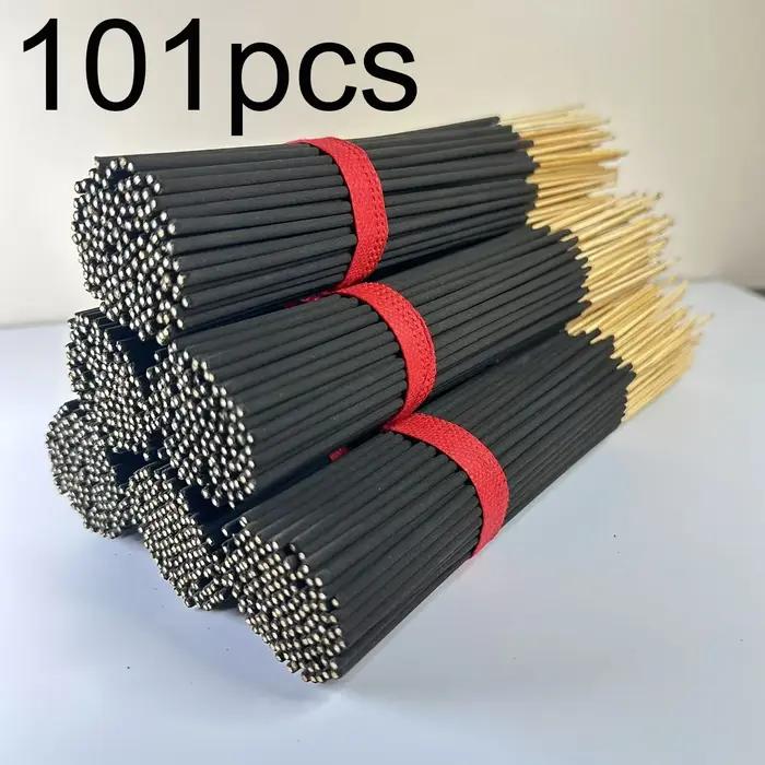 101 morceaux de bâtons d'encens en bambou parfumés en fleurs de cerisier naturels de 22 cm, temps de