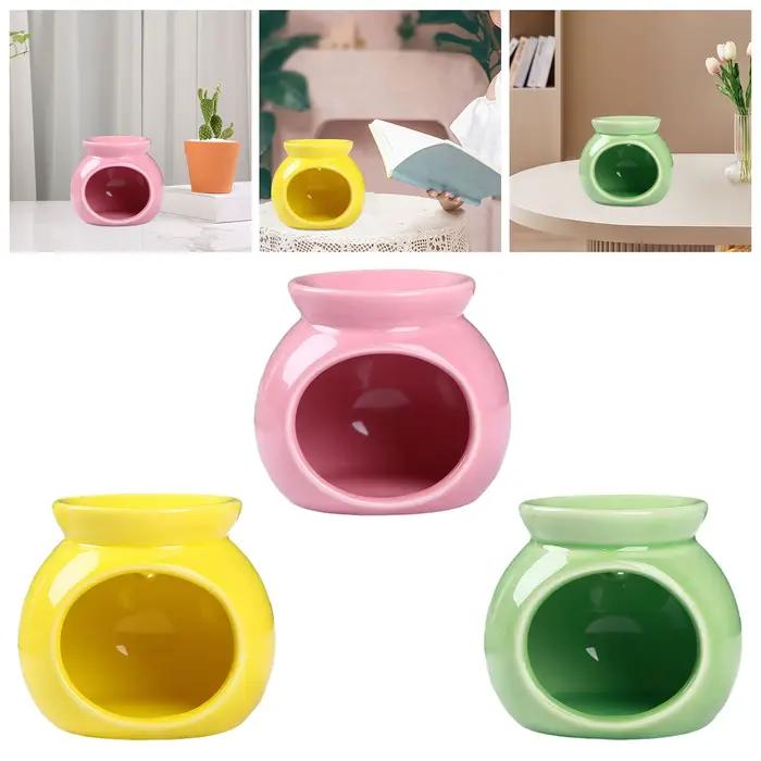 Encensoir en céramique Kesoto, brûleur à huile essentielle, diffuseur de parfum, bougeoir parfumé pour salon, cuisine, porche, multicolore, facile à utiliser, élégant pour décorer et parfumer la maison