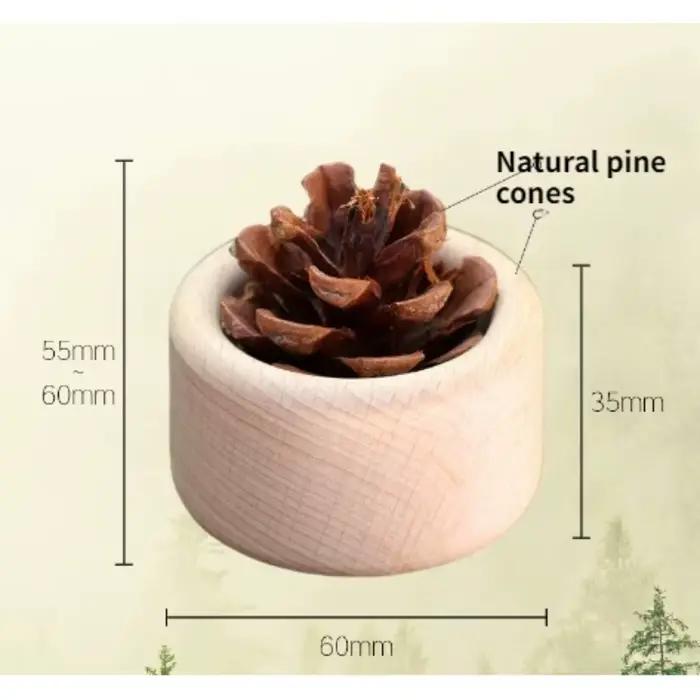 Diffuseur en bois pour huiles essentielles - Désodorisant de voiture, décoration d'aromathérapie, diffuseur de parfum en bois naturel, ornement de bureau