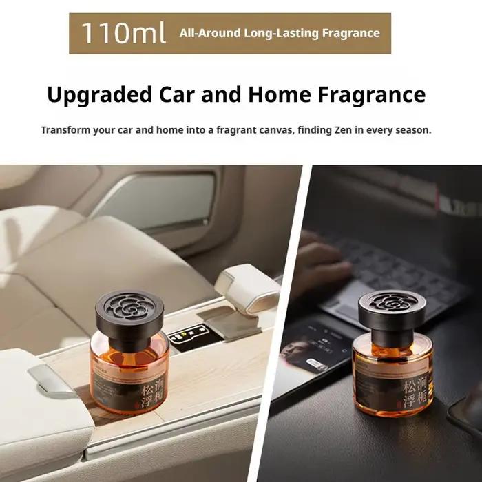Parfum de voiture 110 ml, diffuseur d'huiles essentielles longue durée, éliminateur d'odeurs pour la décoration intérieure de la voiture et de la maison