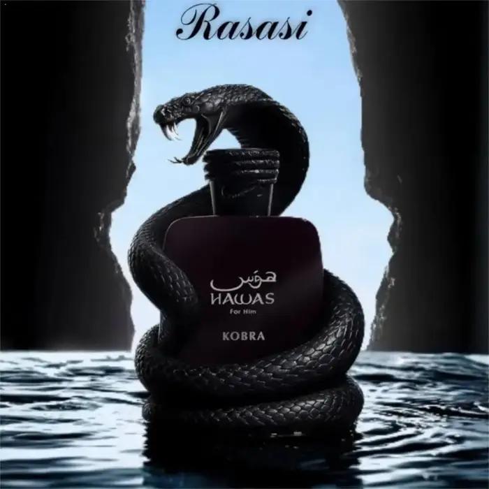 Rasasi Hawas Eau de Parfum Orientale Intense Cologne Masculine Longue Tenue Cadeau Pour Homme Occasions Spéciales