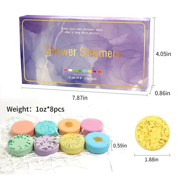 Diffuseurs de vapeur pour la douche - Aromathérapie - Cadeaux d'anniversaire pour femmes - Pack de 8