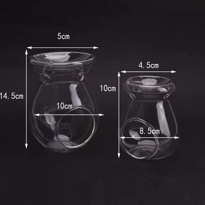 Bougie en verre nordique pour la décoration intérieure, degré de chaleur, four à huile, support de Eva d'arôme, vase ci-après, décoration de mariage romantique, chandelier