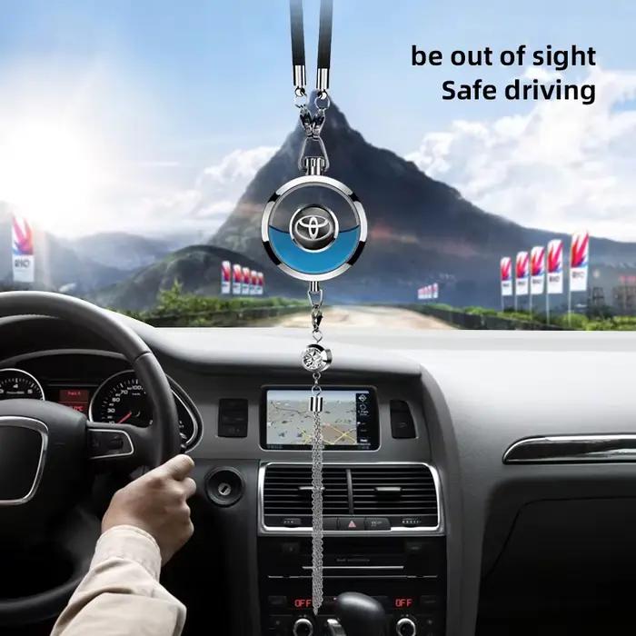 Pendentif de parfum de voiture en cristal Nobility pour Toyota TRD Gazoo Racing Prius Prado Avensis Verso Sienna Avalon Camry Fortuner Highlander Mark-X occasions spéciales parfum subtil et durable design élégant et personnalisable pour intérieur et extérieur
