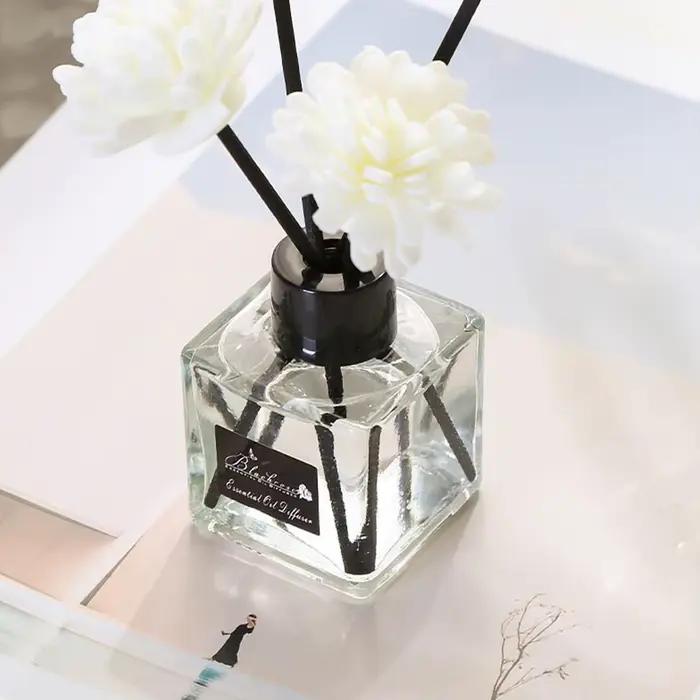 Huile de diffuseur d'arômes premium 50ml pour maison voiture parfum d'ambiance longue durée gardenia osmanthus jasmin pêche sans flamme sécurité sophistiqué cadeau occasions spéciales