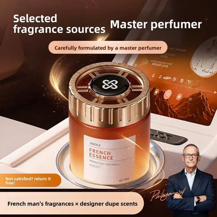 Baume aromatique solide pour voiture, éliminateur d'odeurs, parfum longue durée, ornement parfumé haut de gamme pour voiture neuve