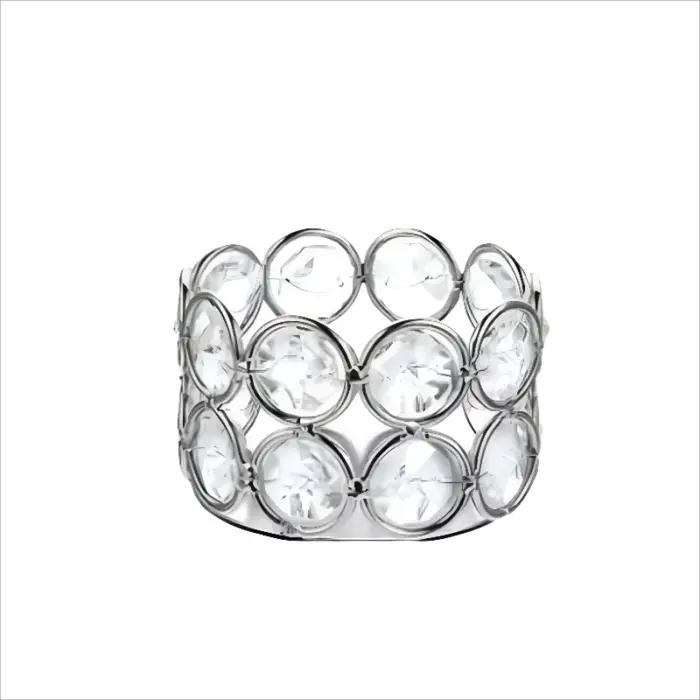 Porte-bougie en cristal pour bougies chauffe-plat