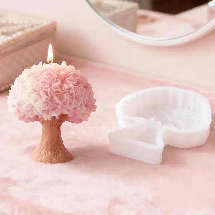 Moules à bougies en érable réalistes pour fabrication de bougies personnalisées et décoration intérieure naturelle pour occasions spéciales et cadeaux d'anniversaire