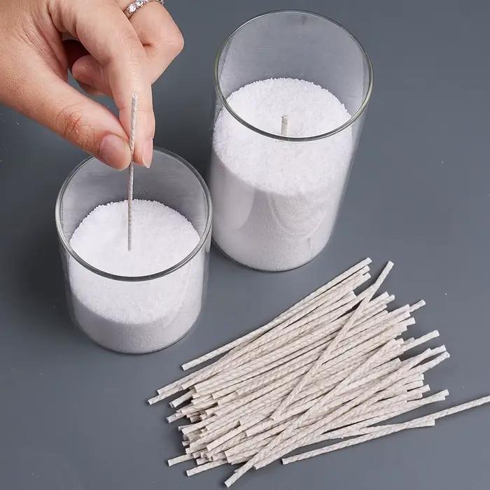 Mèches de bougie en coton ciré