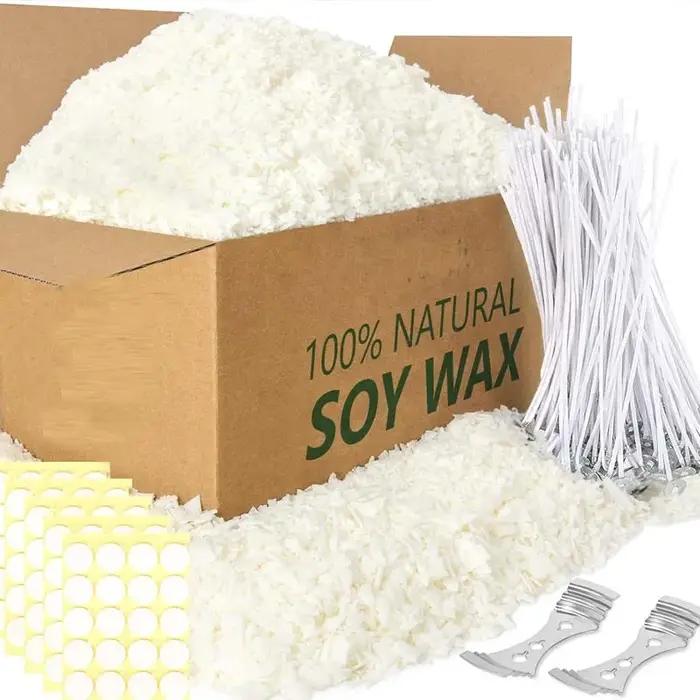 Cire de bougie de soja pour la fabrication de bougies