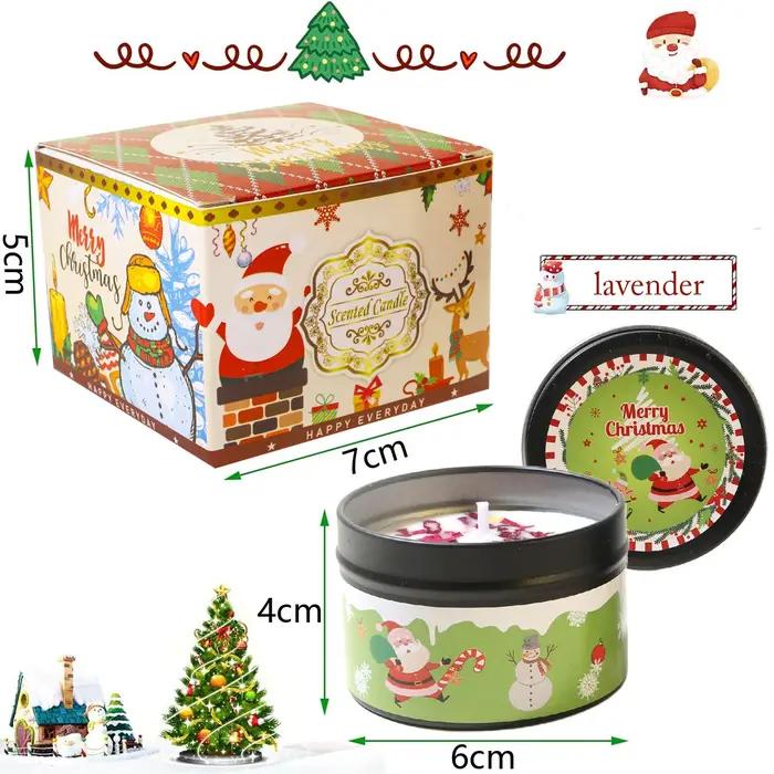 Ensemble de bougies parfumées de noël