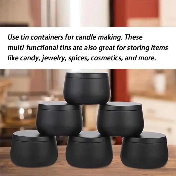 Boîtes de bougies vides en métal de 4oz/8oz avec couvercle