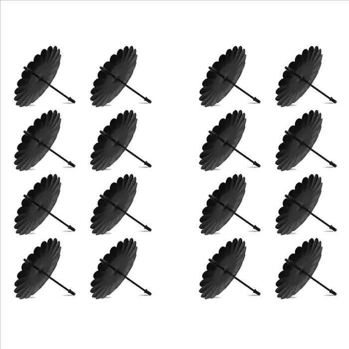Bougeoirs couronne ABJI-16Pack en métal clair pour la décoration de Noël, anniversaire, mariage et autres événements traditionnels et modernes