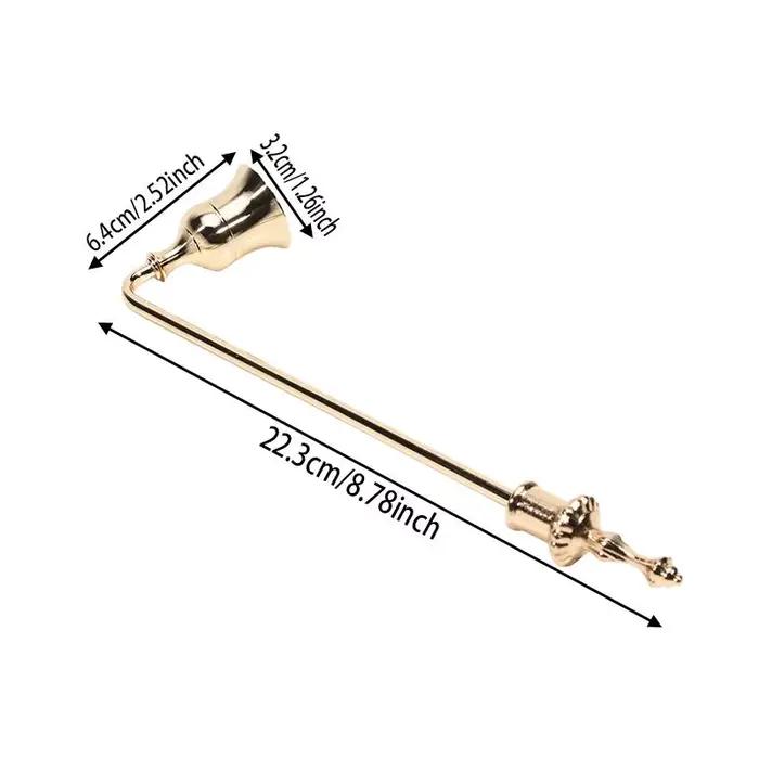 Outil d'extinction de bougie en métal poli pour amateurs de bougies, cloche en forme de coupole, disponible en plusieurs couleurs pour embellir votre intérieur
