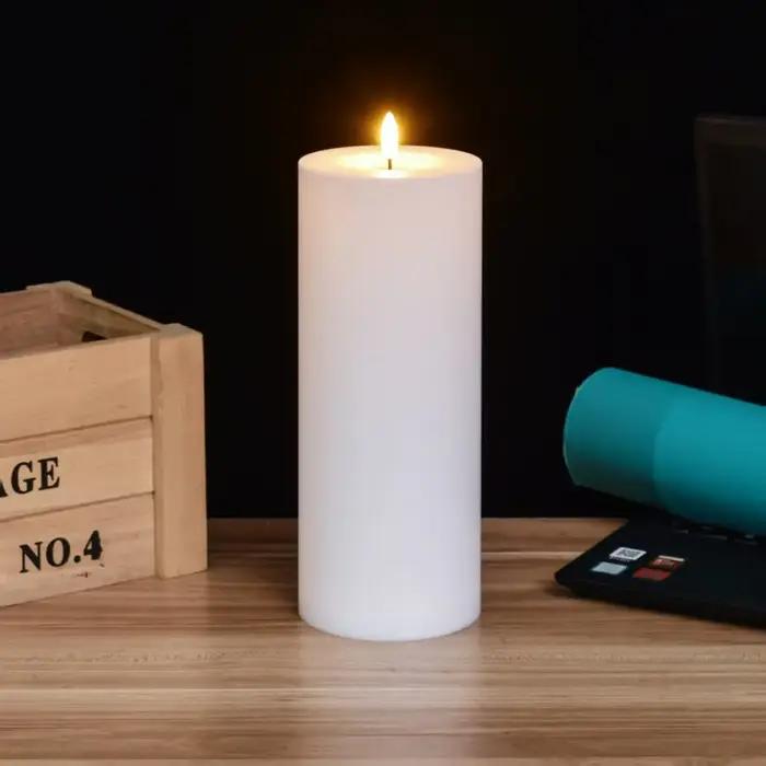 Lot de 3 bougies pilier géantes IP44 avec télécommande et minuterie