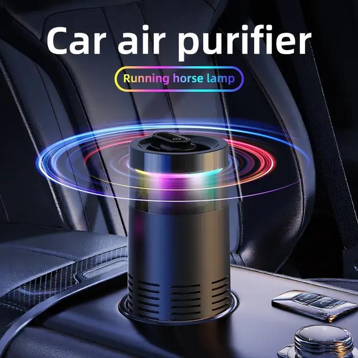 Mini Diffuseur Purificateur d'Air pour Voiture Aromathérapie Humidificateur Désodorisant Générateur d'Ions Monté pour Huiles Essentielles et Parfums Usage Routier Vacances Occasions Spéciales