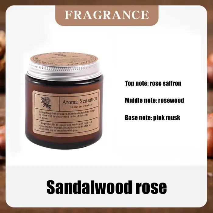 Bougie parfumée faite à la main en cire de soja