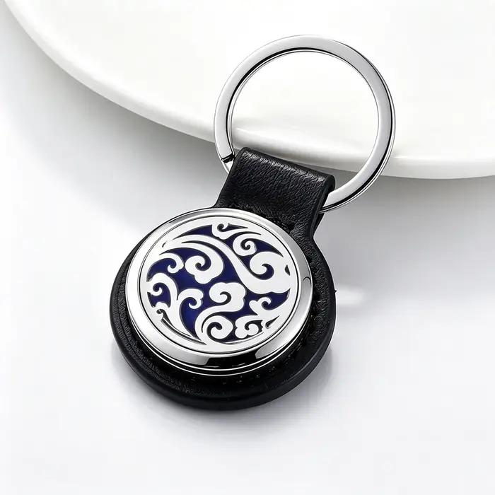 Porte-clés diffuseur d'huiles essentielles d'aromathérapie, pendentif ouvrable, bijou diffuseur d'arômes