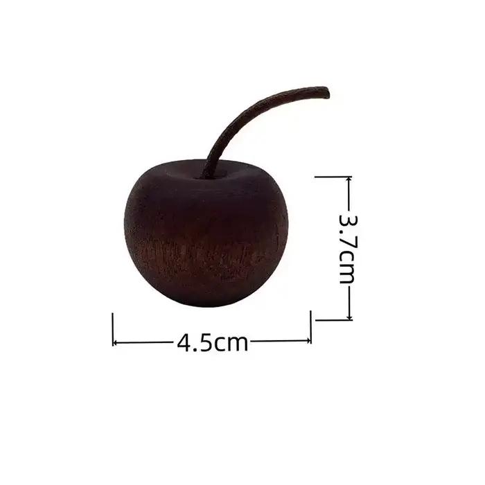 ♫ Diffuseur d'huiles essentielles en bois en forme de pomme, bâton d'aromathérapie décoratif en bois de Sapele, diffuseur de parfum adapté à la maison B