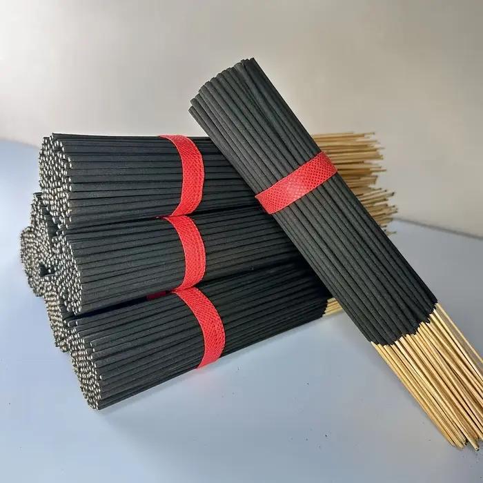 101 morceaux de bâtons d'encens en bambou parfumés en fleurs de cerisier naturels de 22 cm